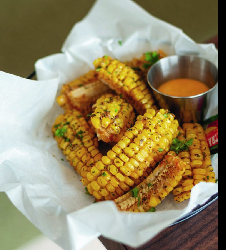 Corn ribs renyah dengan saus keju